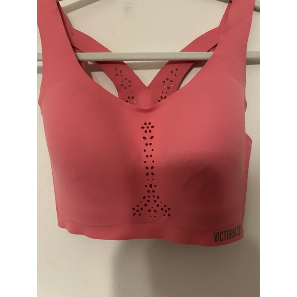 VICTORIA'S SECRET SPORT Angel Max Sports Bra 32DD Pink  Maximum Adjustable - Picture 2 of 5